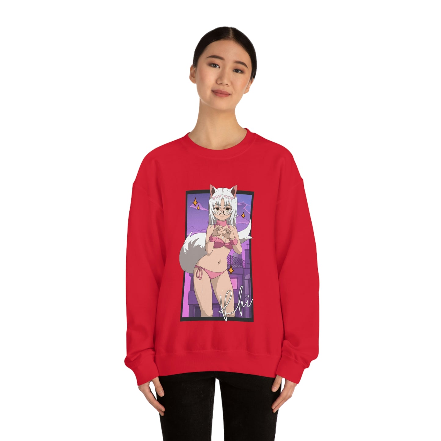 “UWU Rhi” Unisex Heavy Blend™ Crewneck Sweatshirt
