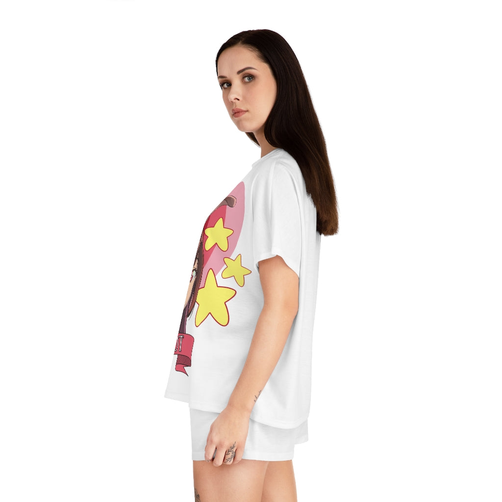GOOD LOOT “Love Bunny” Women's Short Pajama Set (AOP)