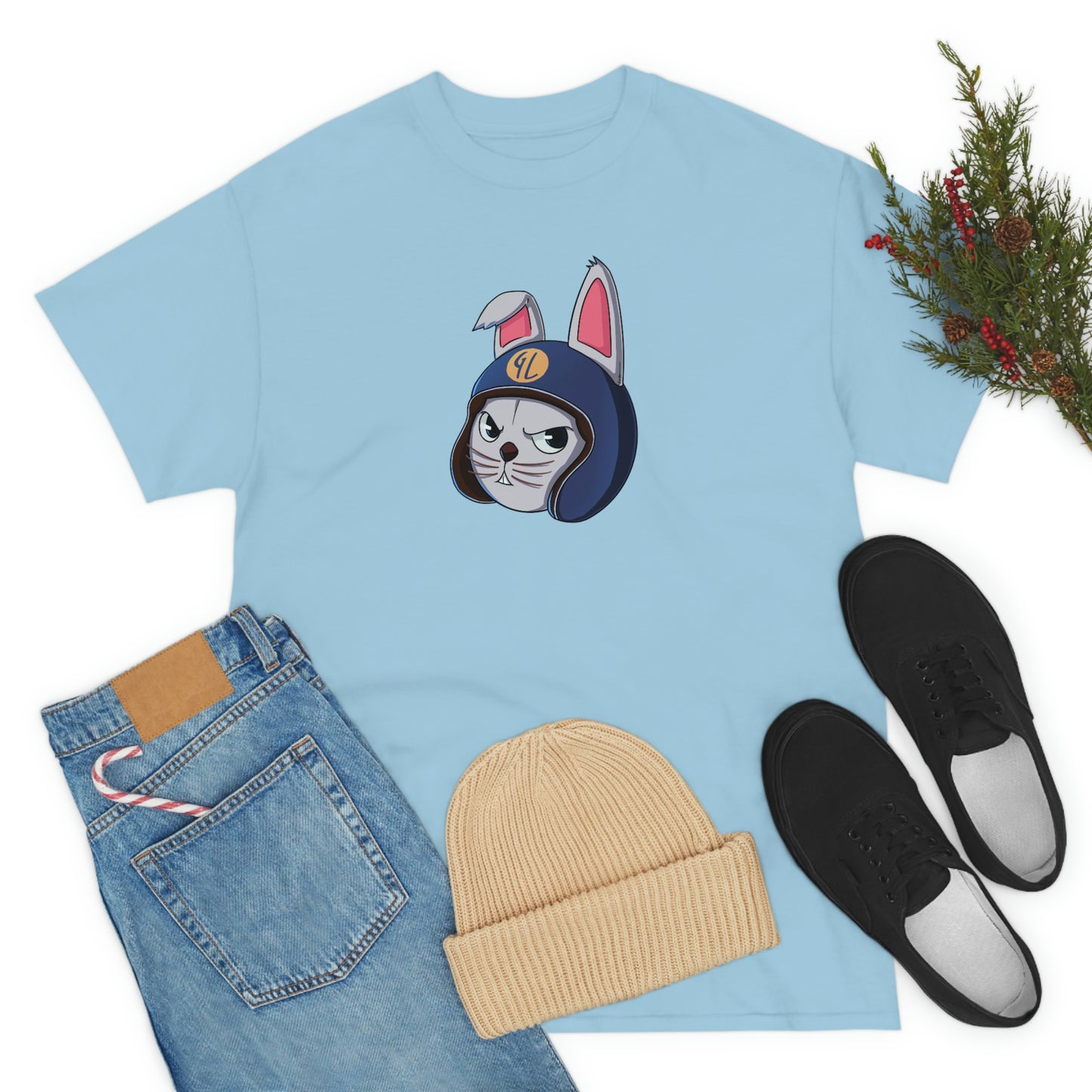 “Bunny Skyline” Unisex Heavy Cotton Tee