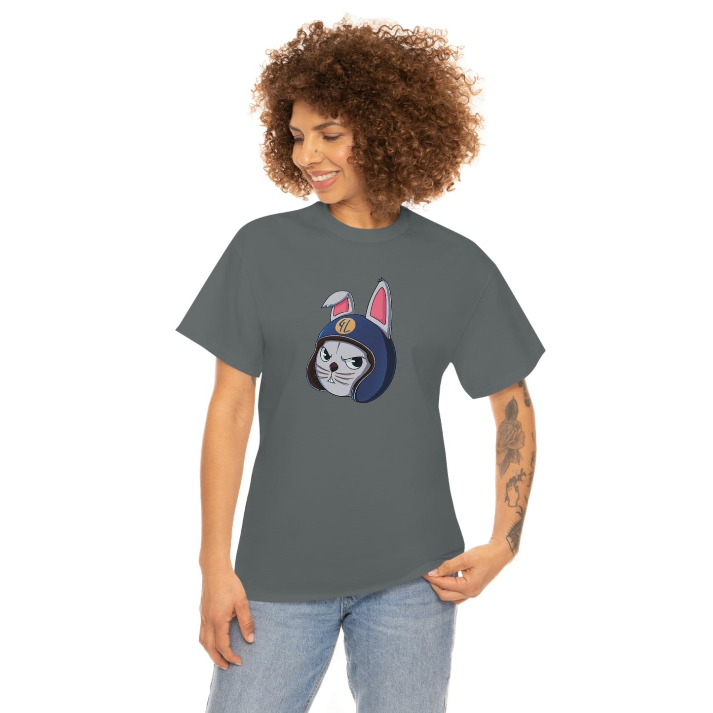 “Bunny Skyline” Unisex Heavy Cotton Tee