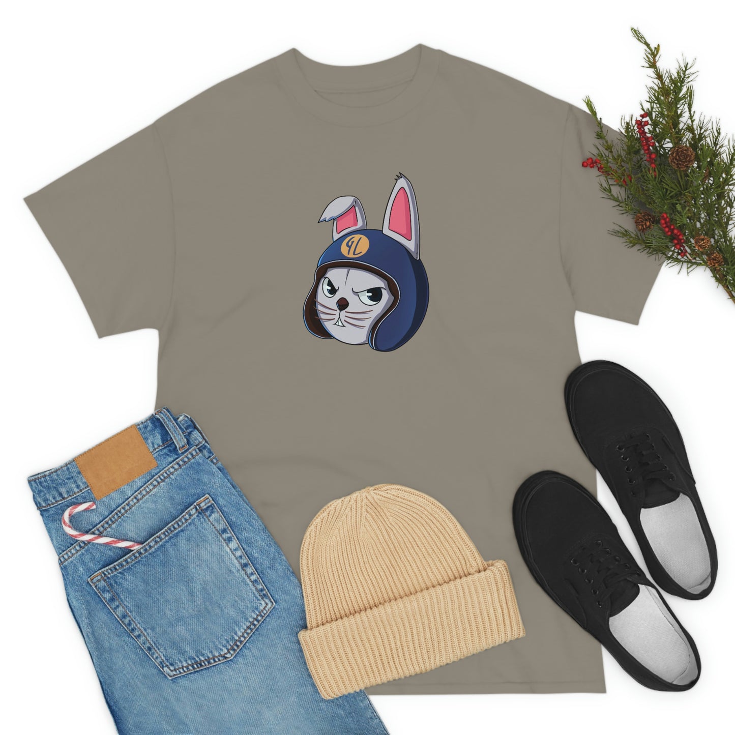 “Bunny Skyline” Unisex Heavy Cotton Tee