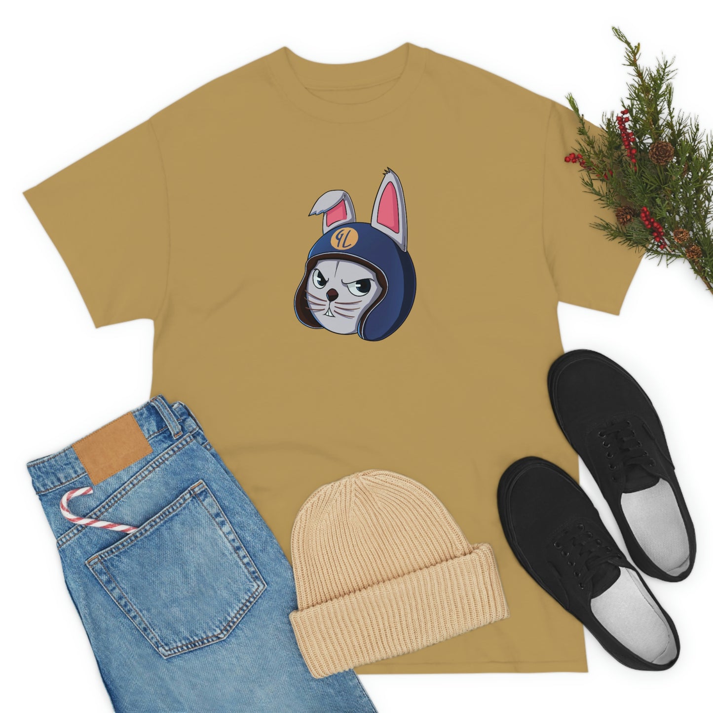 “Bunny Skyline” Unisex Heavy Cotton Tee
