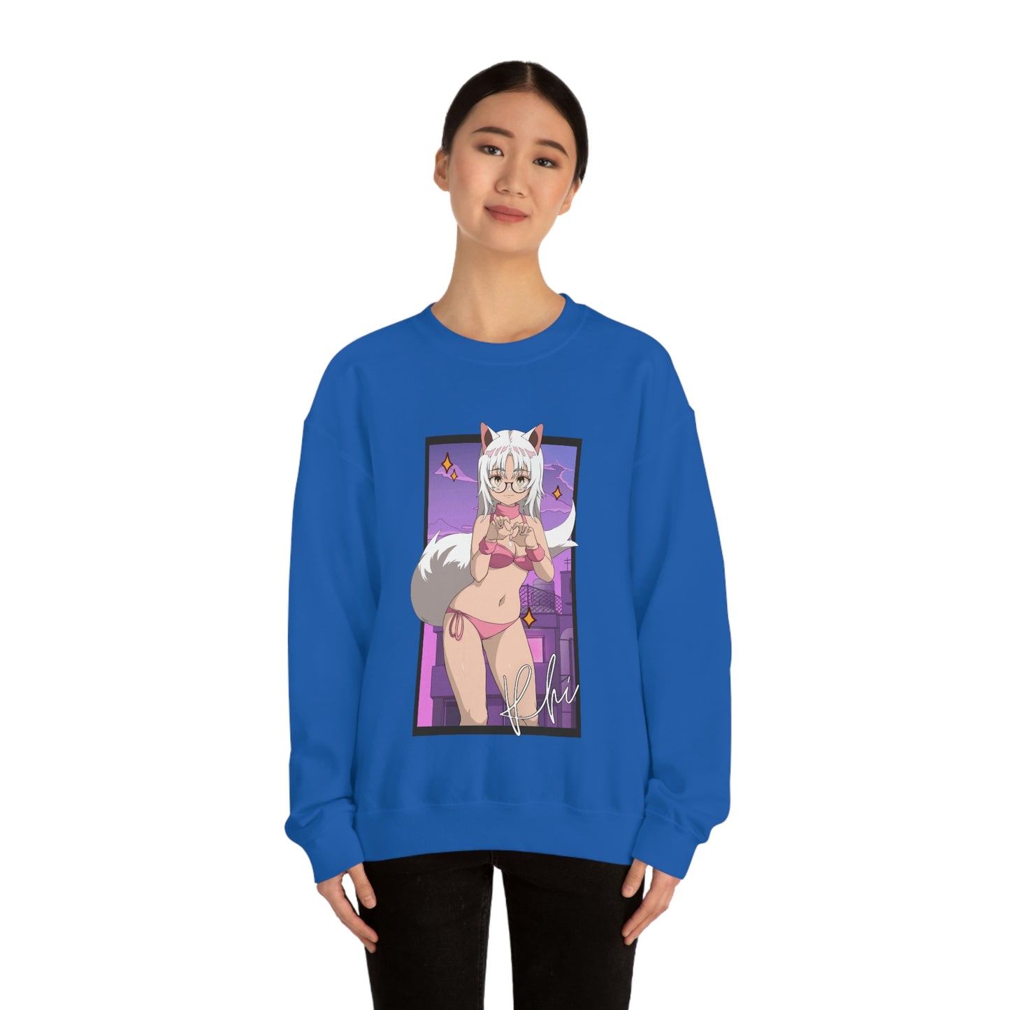 “UWU Rhi” Unisex Heavy Blend™ Crewneck Sweatshirt
