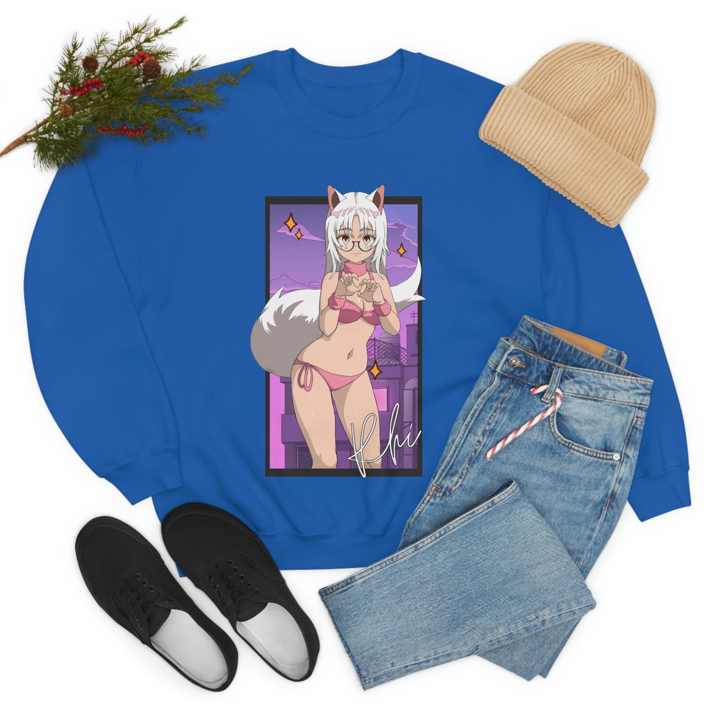 “UWU Rhi” Unisex Heavy Blend™ Crewneck Sweatshirt