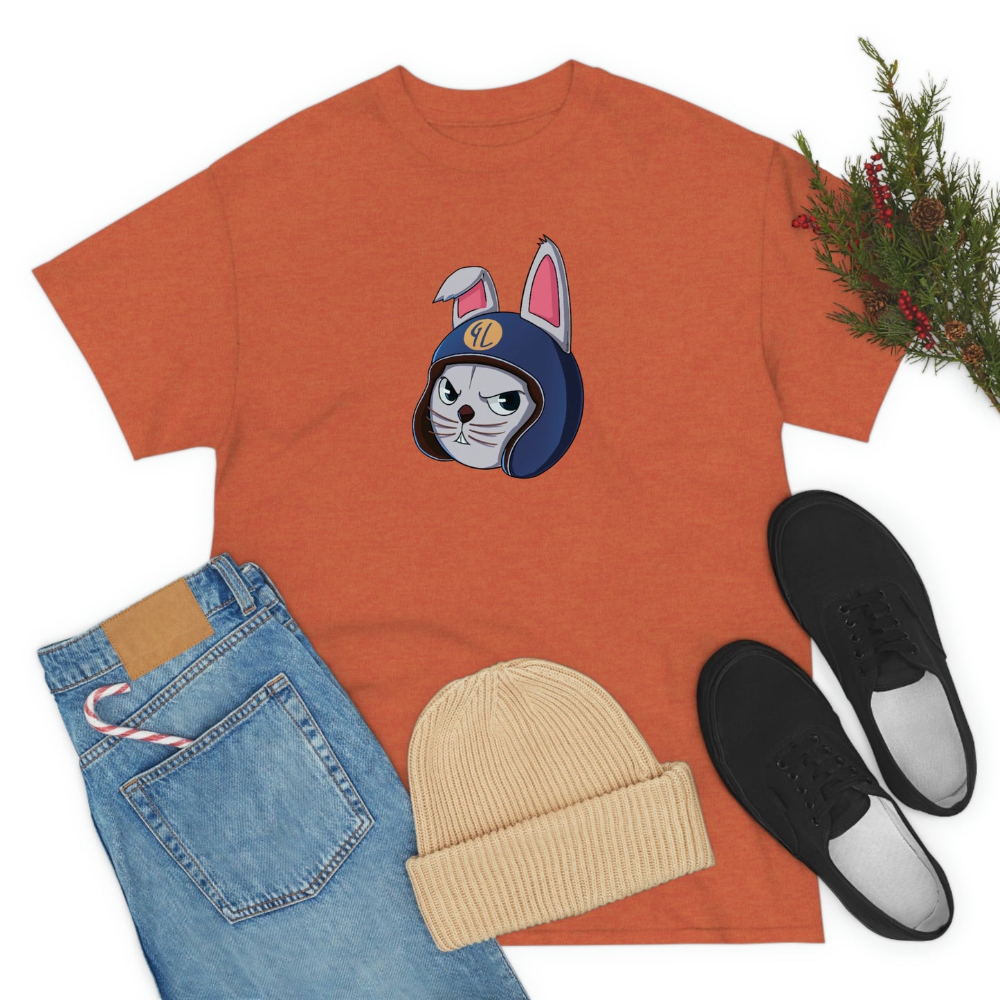 “Bunny Skyline” Unisex Heavy Cotton Tee
