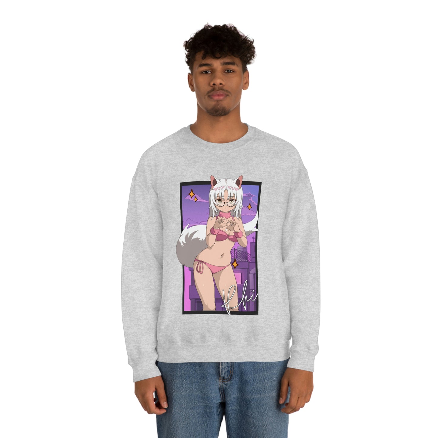 “UWU Rhi” Unisex Heavy Blend™ Crewneck Sweatshirt