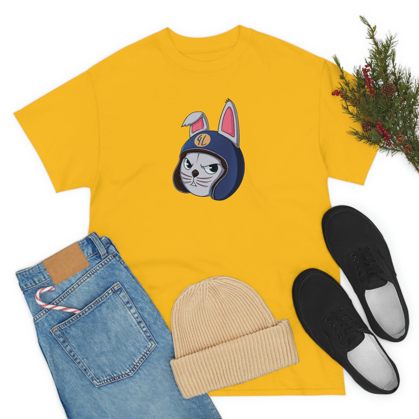 “Bunny Skyline” Unisex Heavy Cotton Tee