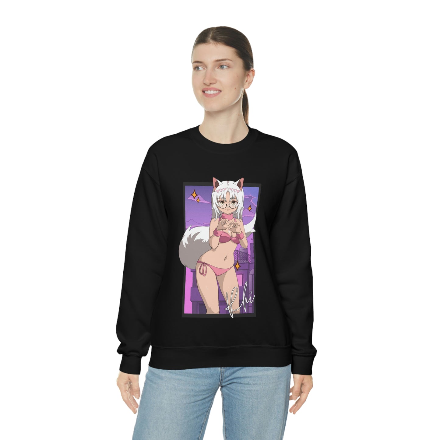 “UWU Rhi” Unisex Heavy Blend™ Crewneck Sweatshirt