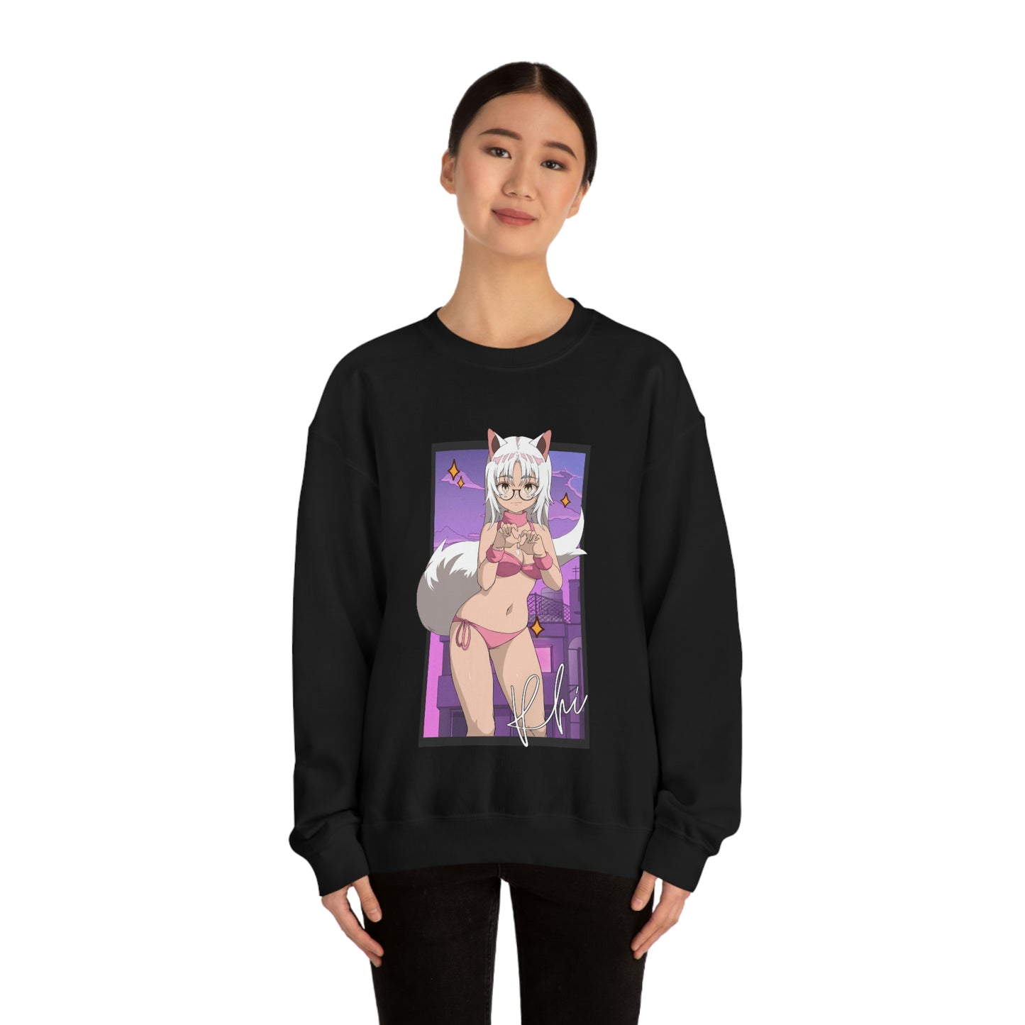 “UWU Rhi” Unisex Heavy Blend™ Crewneck Sweatshirt