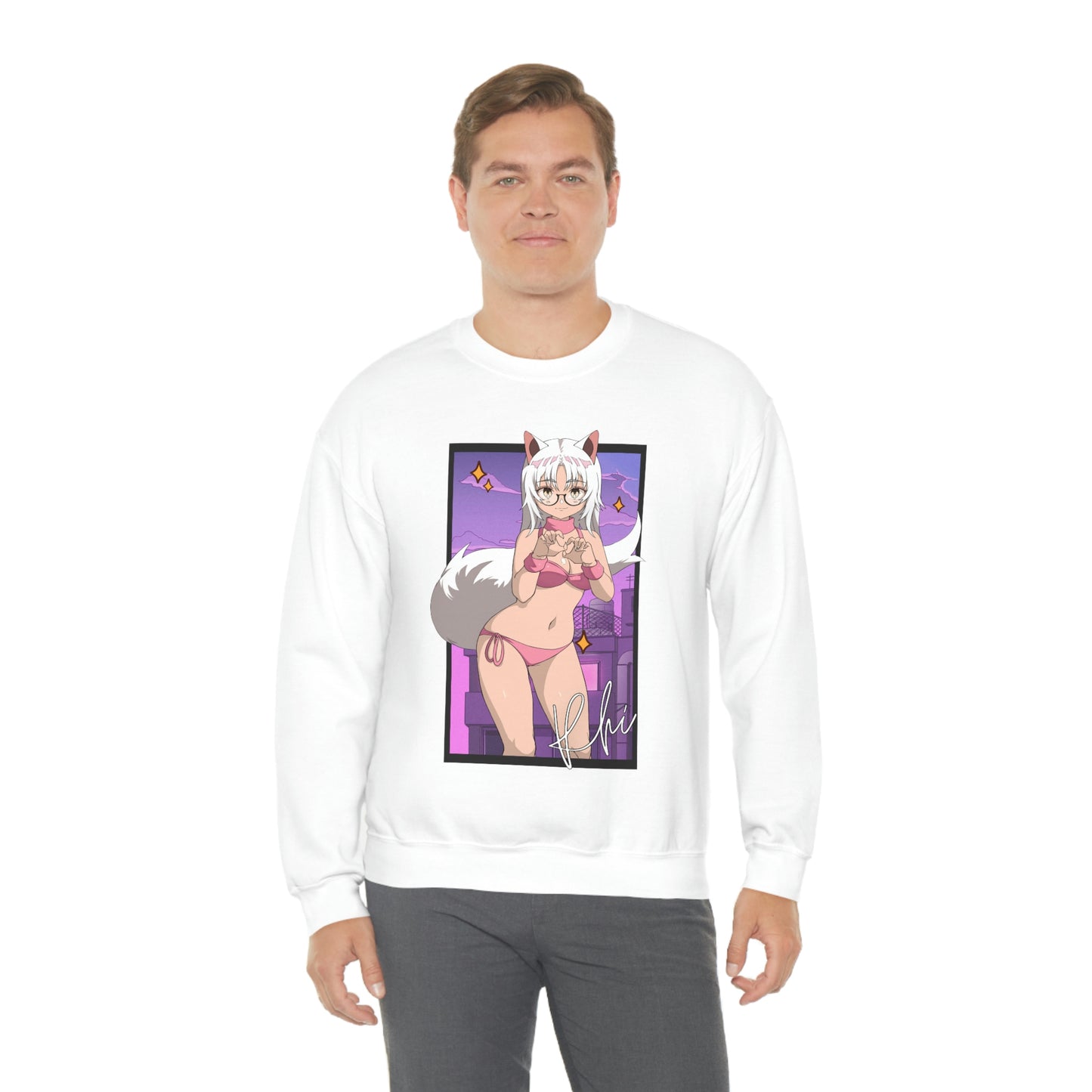 “UWU Rhi” Unisex Heavy Blend™ Crewneck Sweatshirt