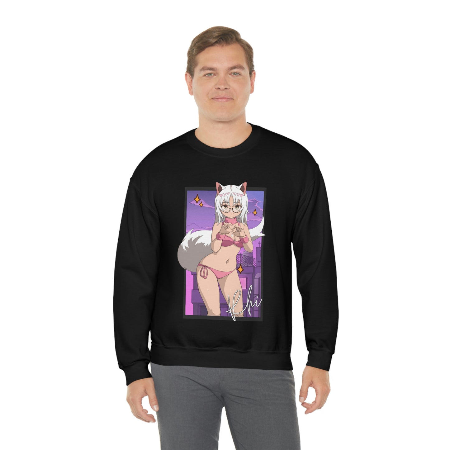 “UWU Rhi” Unisex Heavy Blend™ Crewneck Sweatshirt