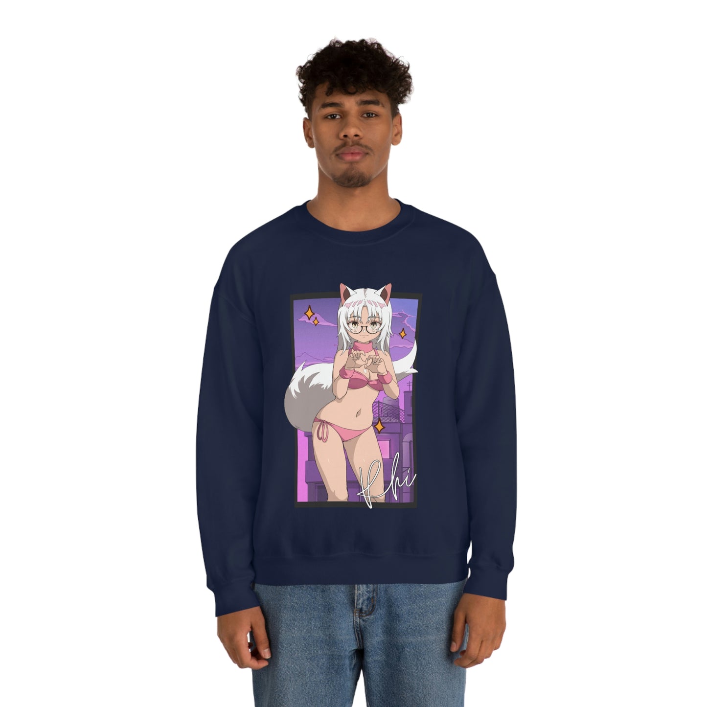 “UWU Rhi” Unisex Heavy Blend™ Crewneck Sweatshirt