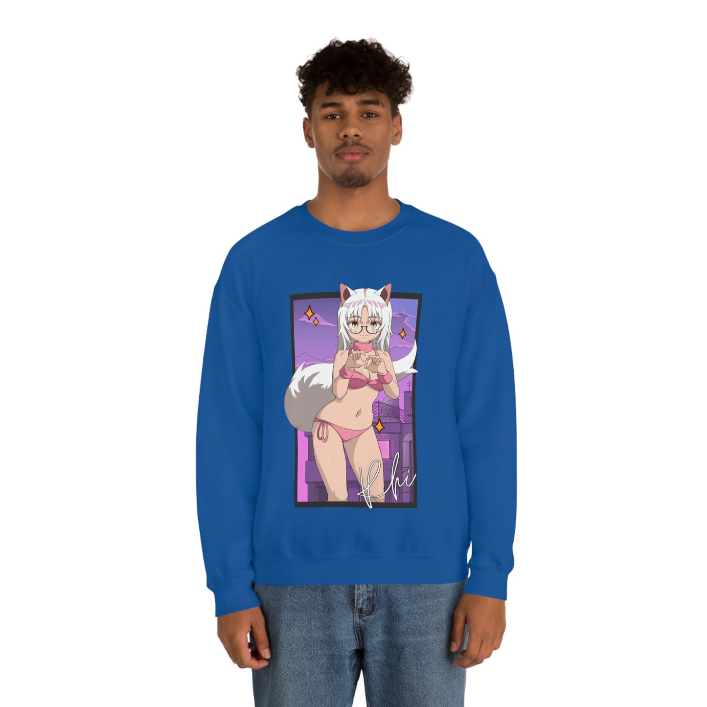 “UWU Rhi” Unisex Heavy Blend™ Crewneck Sweatshirt