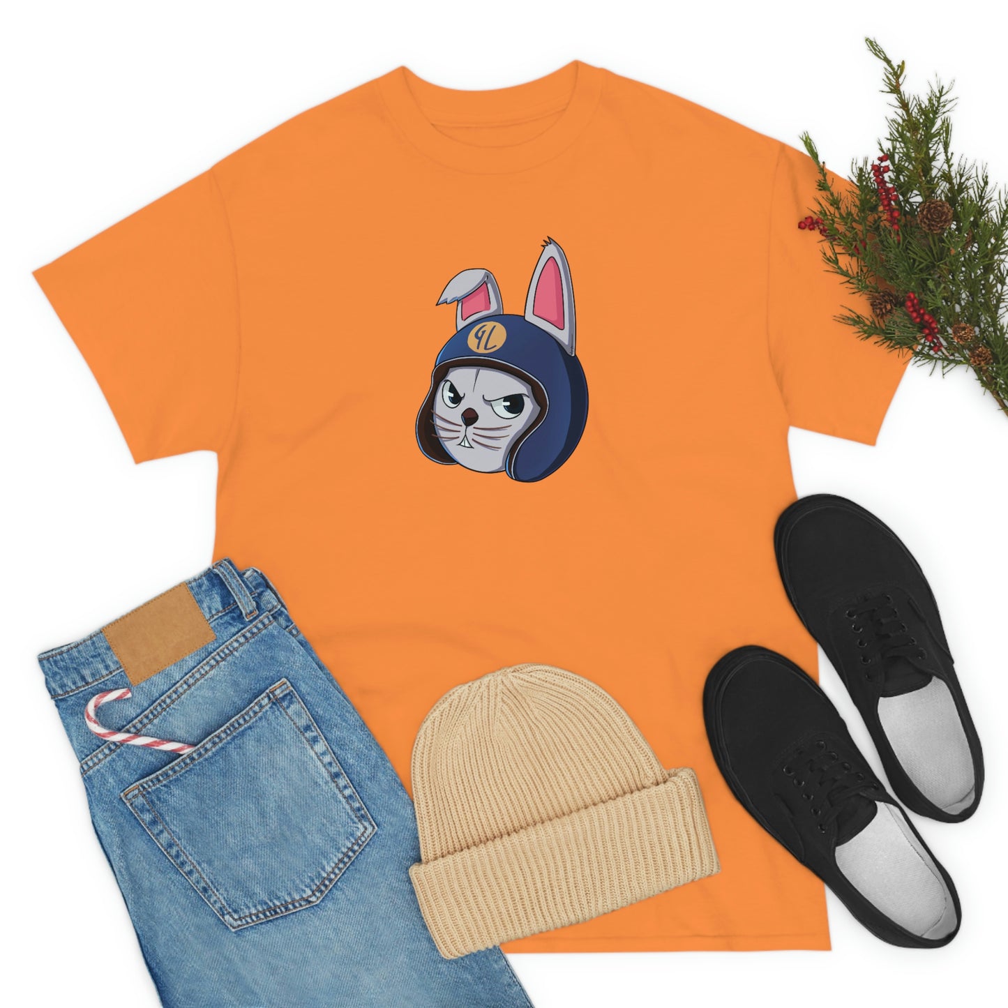 “Bunny Skyline” Unisex Heavy Cotton Tee
