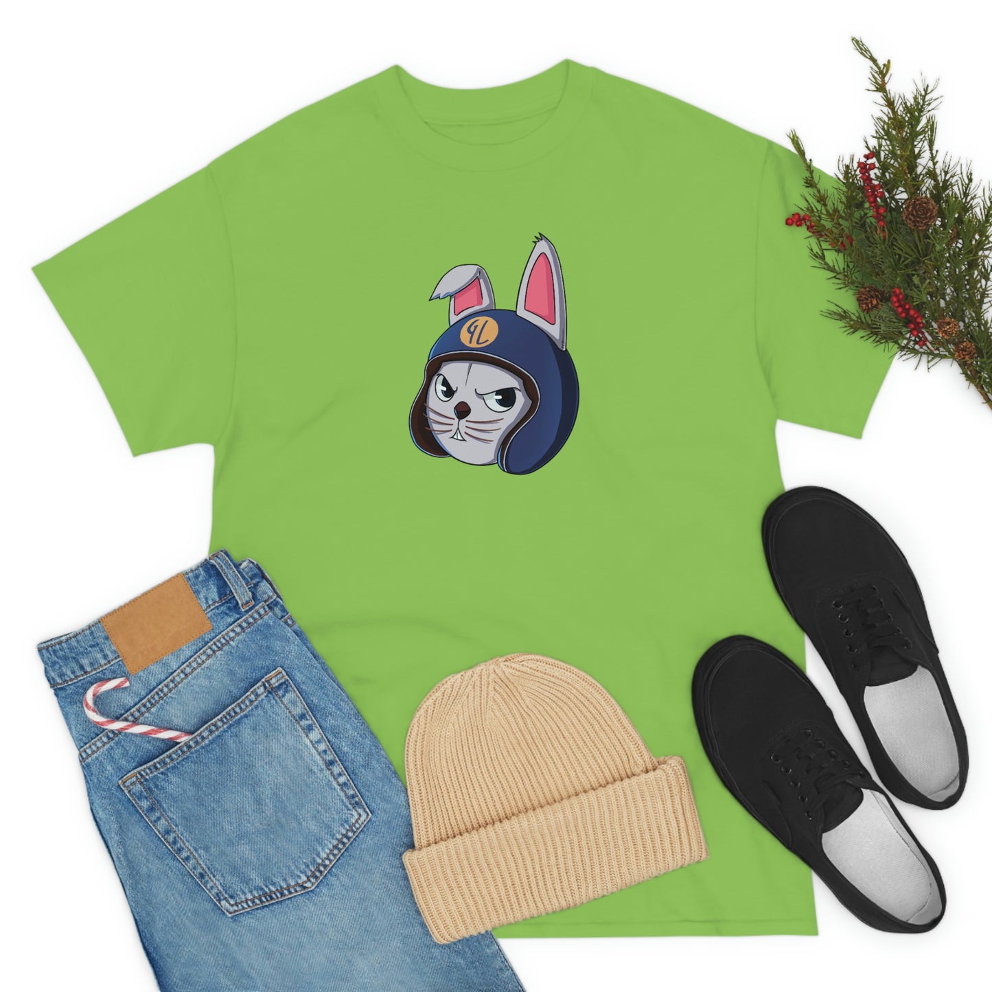 “Bunny Skyline” Unisex Heavy Cotton Tee