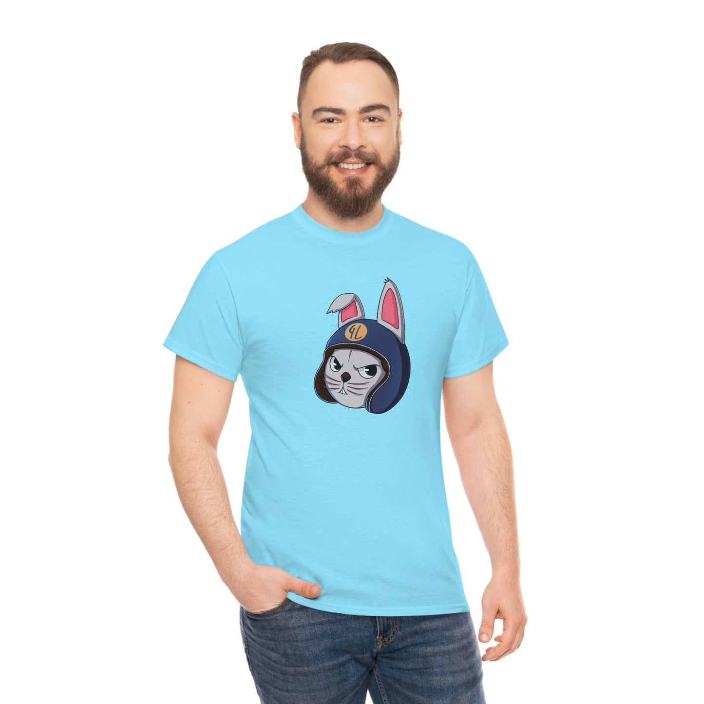 “Bunny Skyline” Unisex Heavy Cotton Tee
