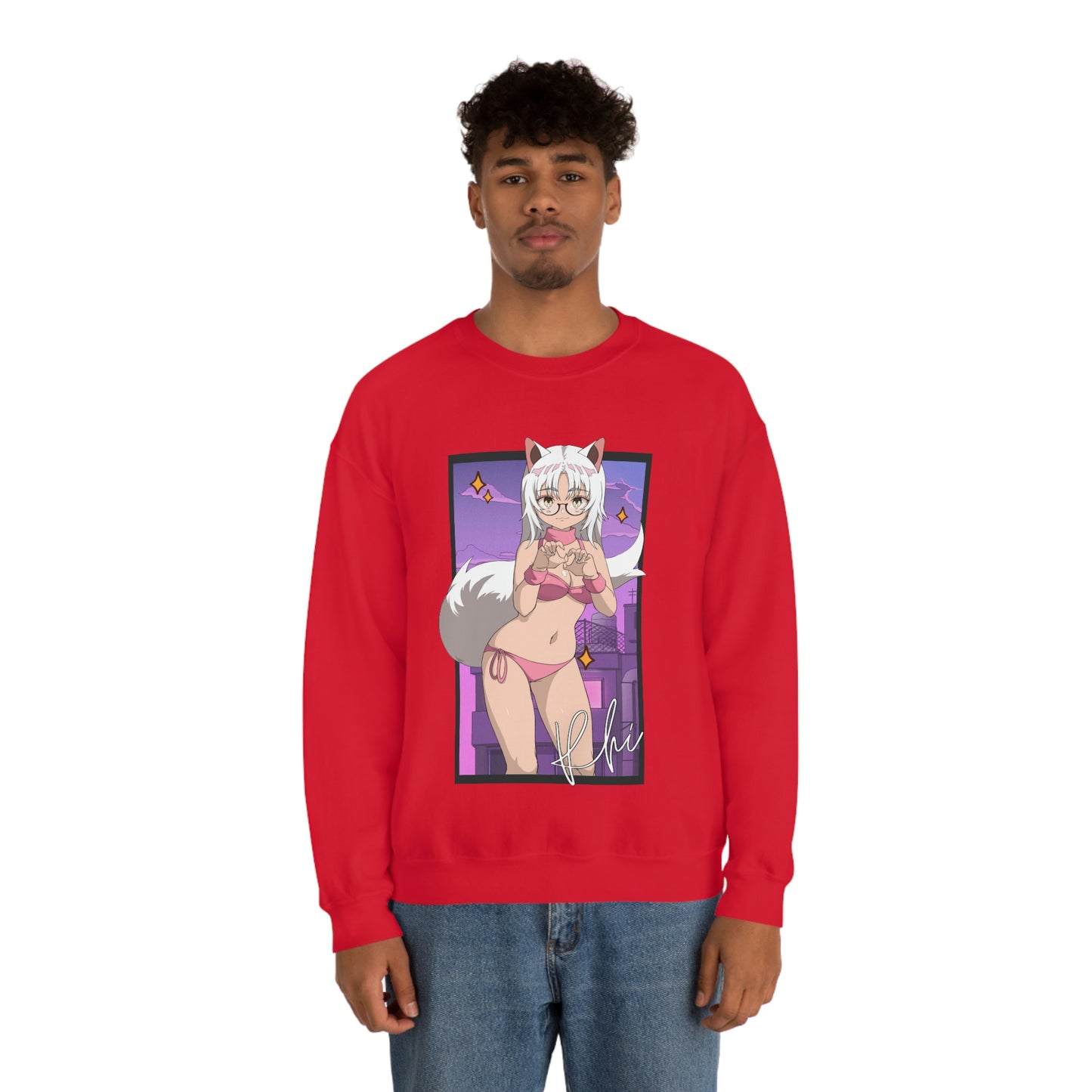 “UWU Rhi” Unisex Heavy Blend™ Crewneck Sweatshirt
