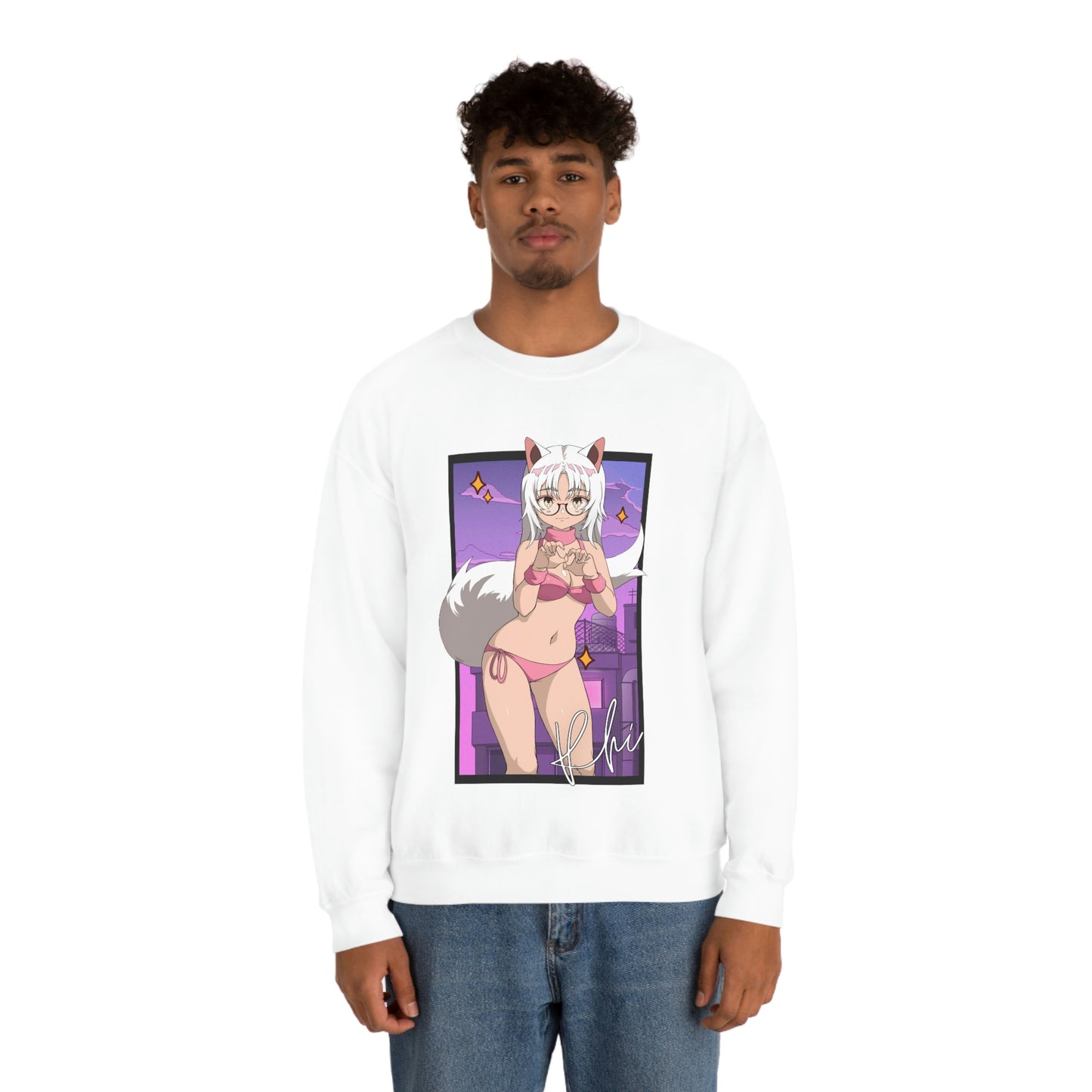 “UWU Rhi” Unisex Heavy Blend™ Crewneck Sweatshirt