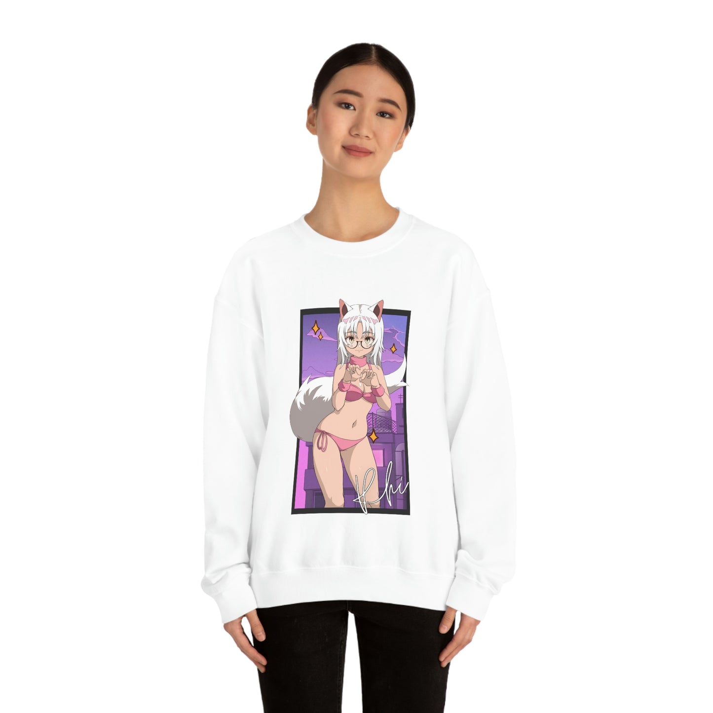 “UWU Rhi” Unisex Heavy Blend™ Crewneck Sweatshirt