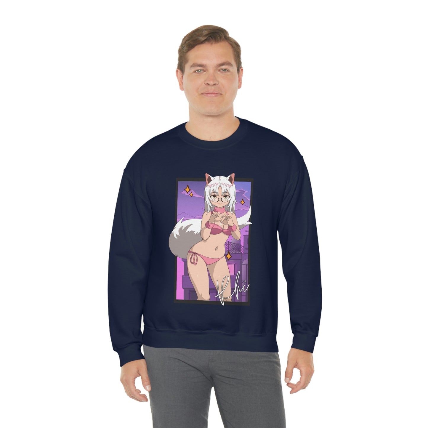 “UWU Rhi” Unisex Heavy Blend™ Crewneck Sweatshirt