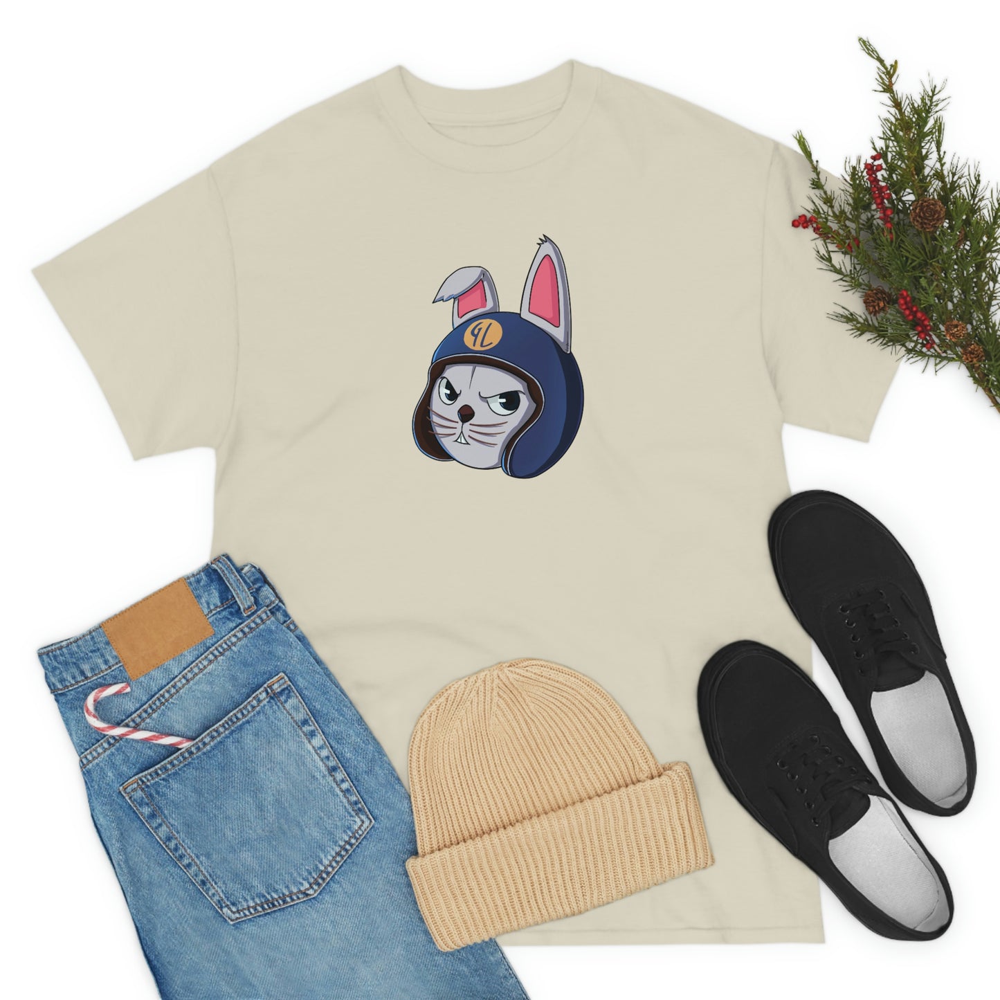 “Bunny Skyline” Unisex Heavy Cotton Tee