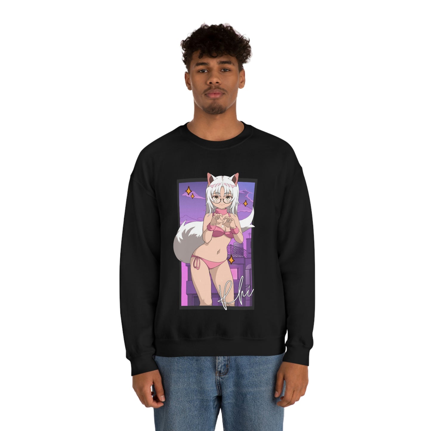 “UWU Rhi” Unisex Heavy Blend™ Crewneck Sweatshirt