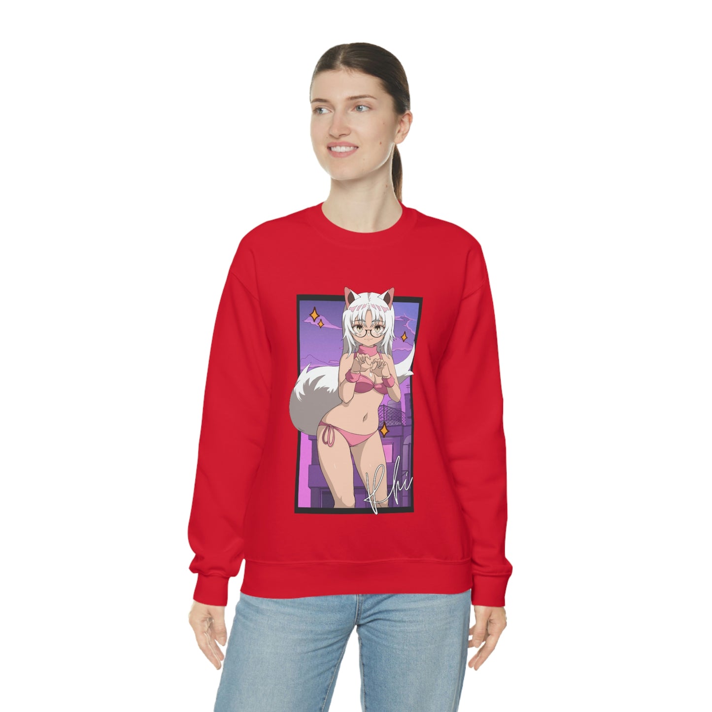 “UWU Rhi” Unisex Heavy Blend™ Crewneck Sweatshirt