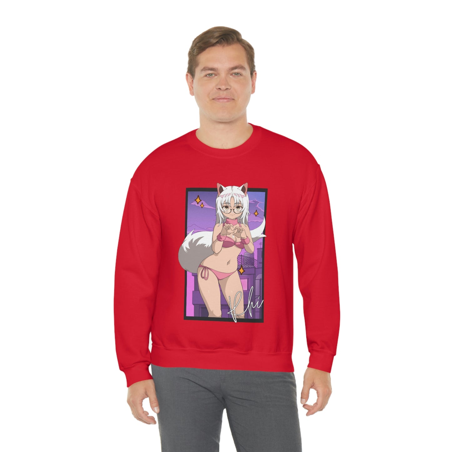 “UWU Rhi” Unisex Heavy Blend™ Crewneck Sweatshirt