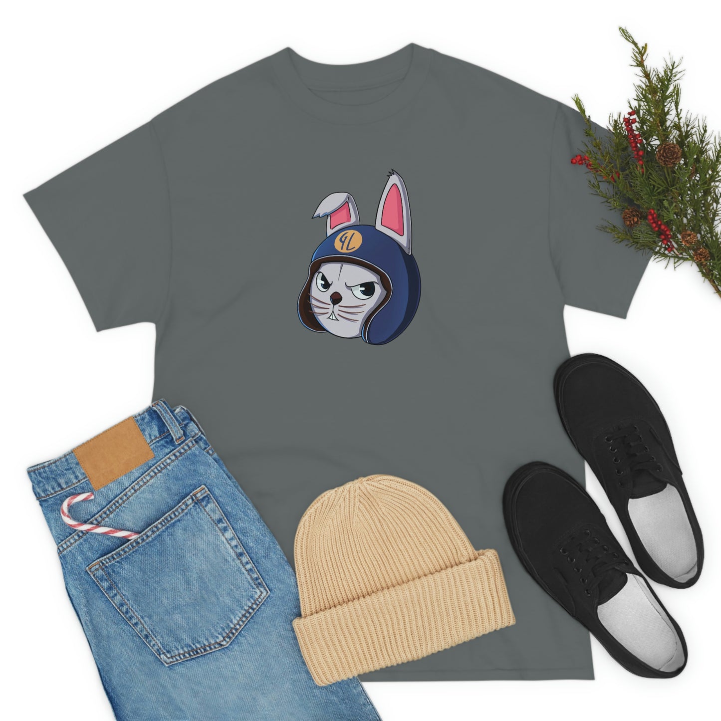 “Bunny Skyline” Unisex Heavy Cotton Tee