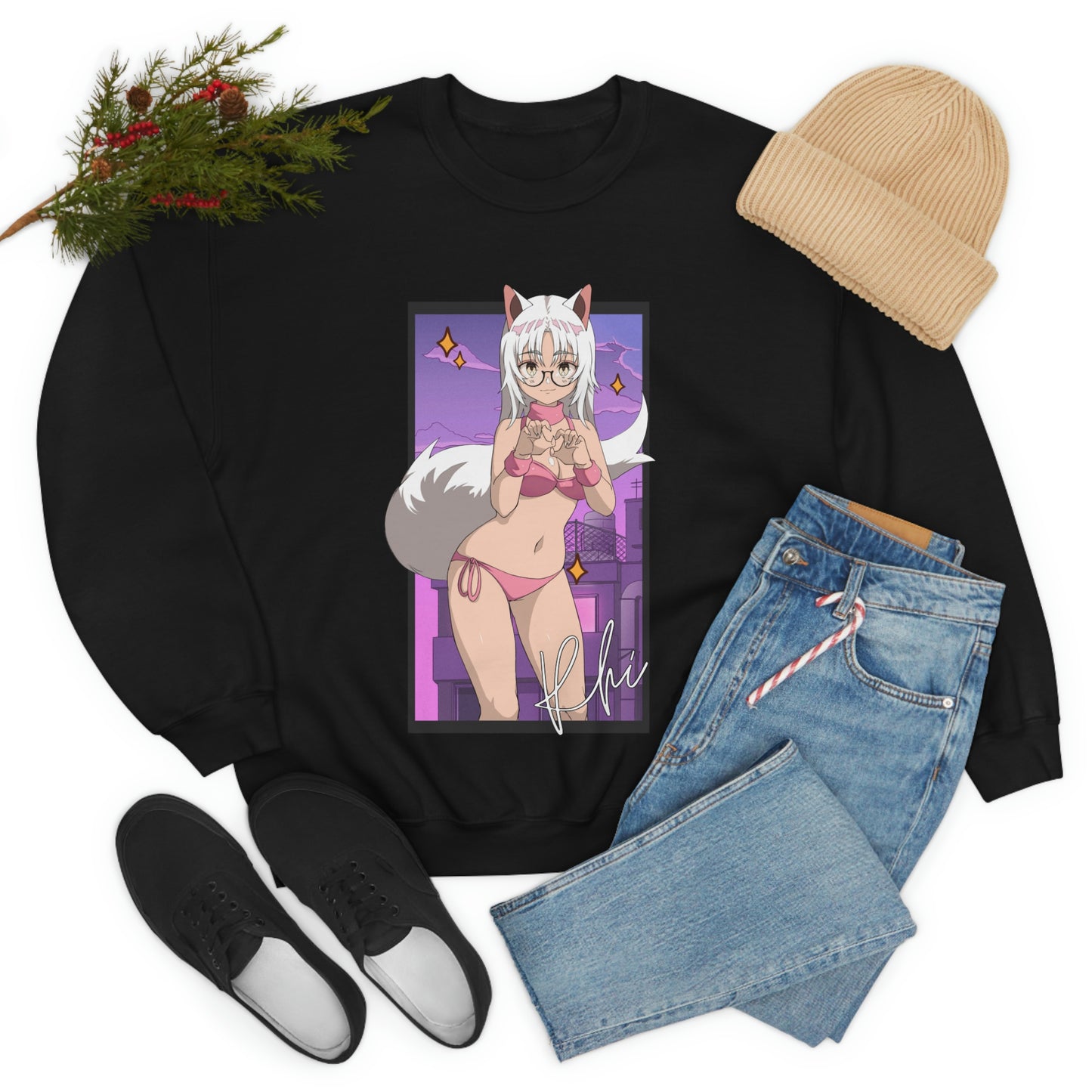 “UWU Rhi” Unisex Heavy Blend™ Crewneck Sweatshirt