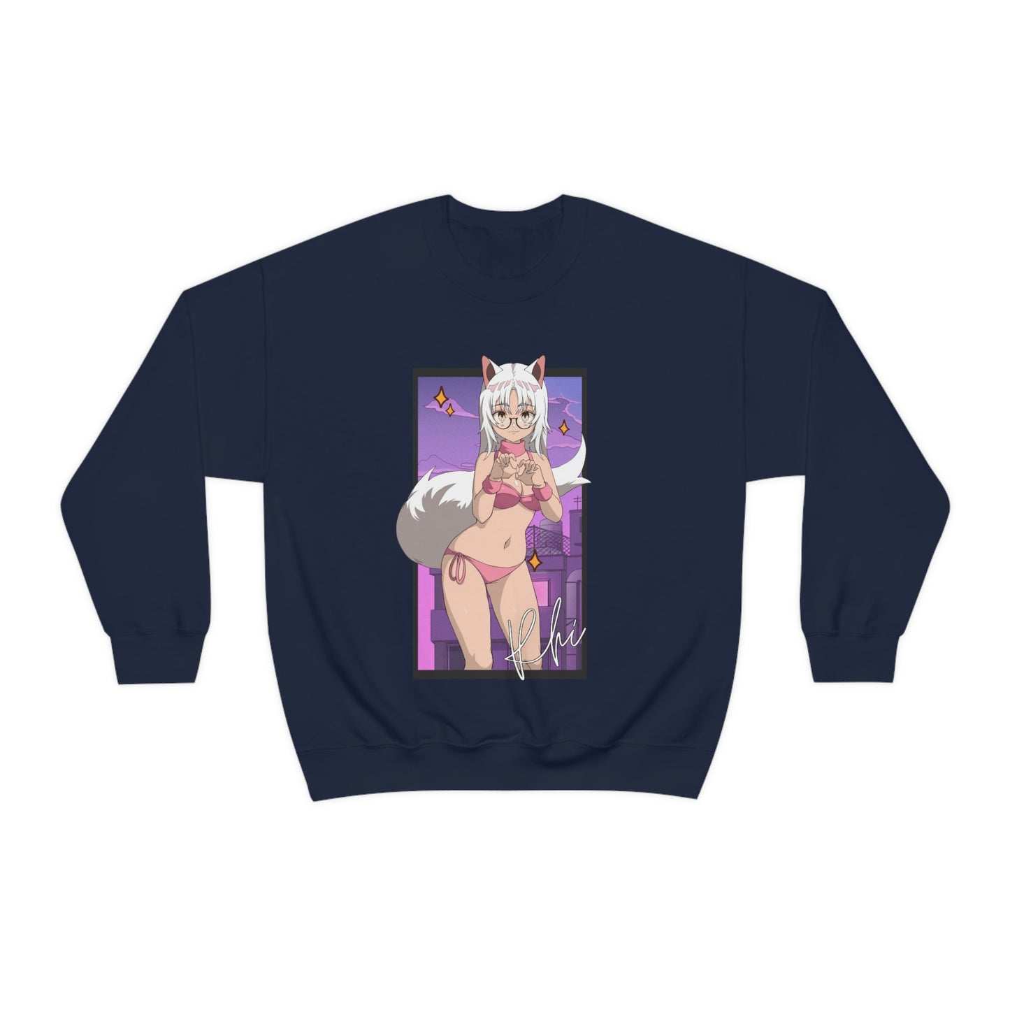 “UWU Rhi” Unisex Heavy Blend™ Crewneck Sweatshirt