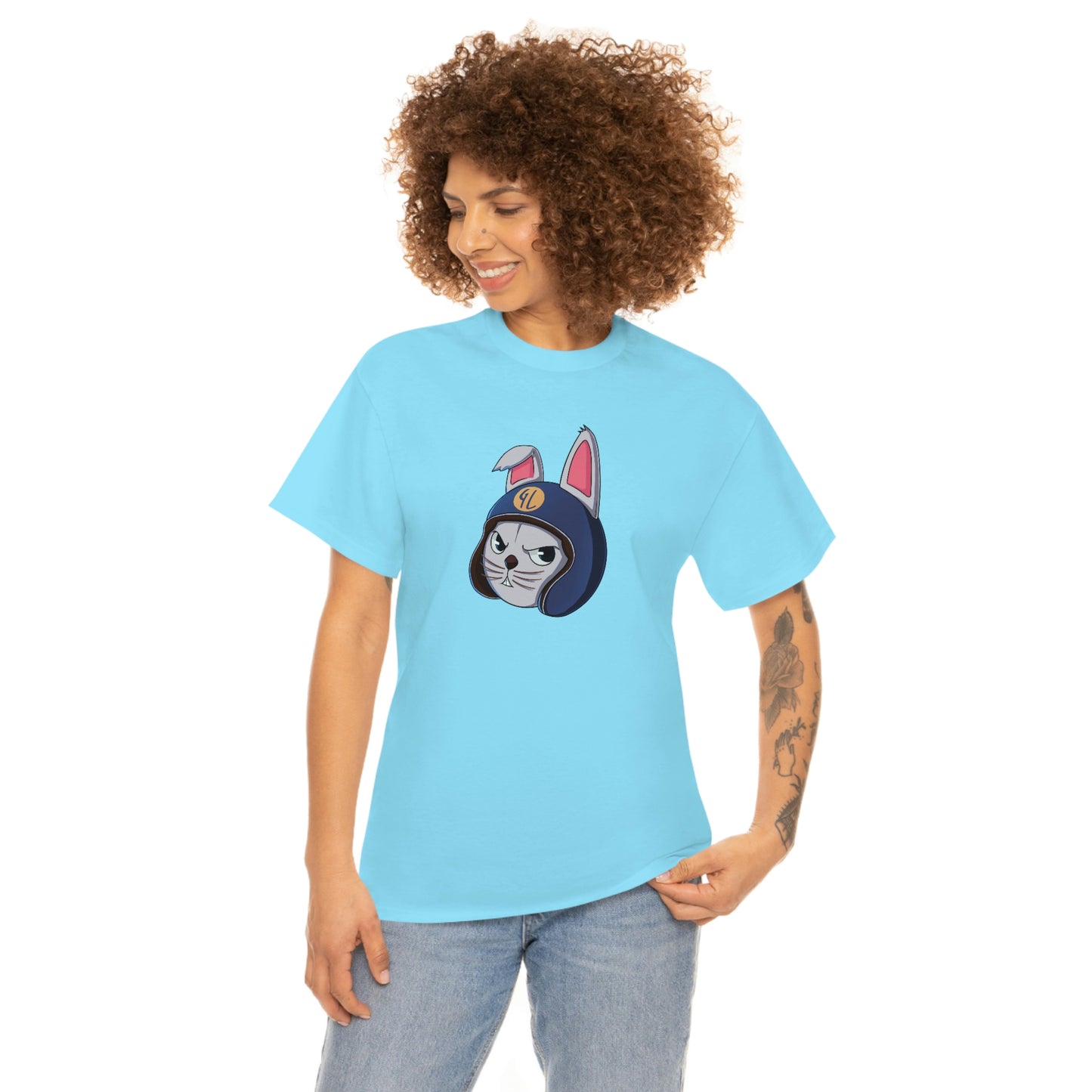 “Bunny Skyline” Unisex Heavy Cotton Tee