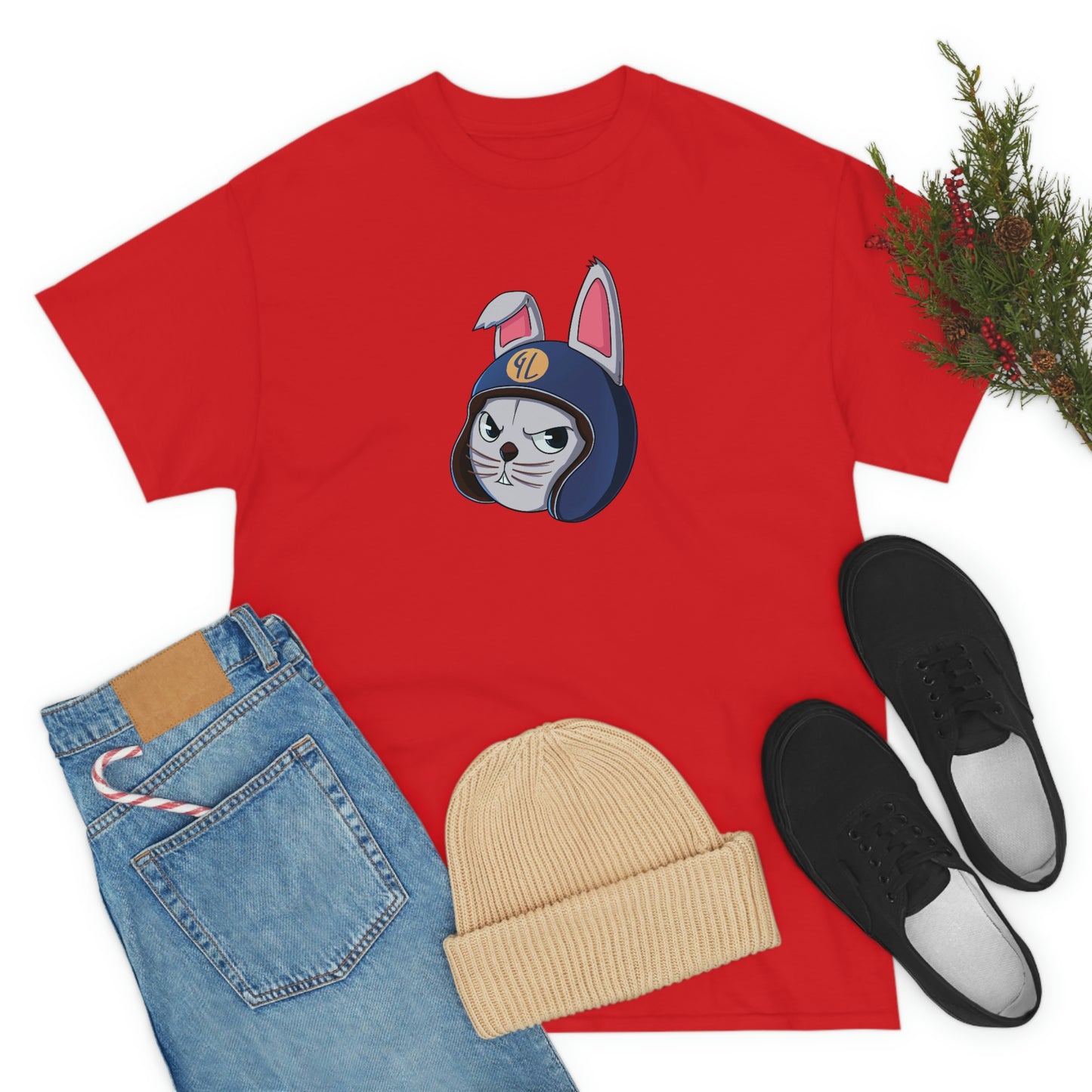 “Bunny Skyline” Unisex Heavy Cotton Tee