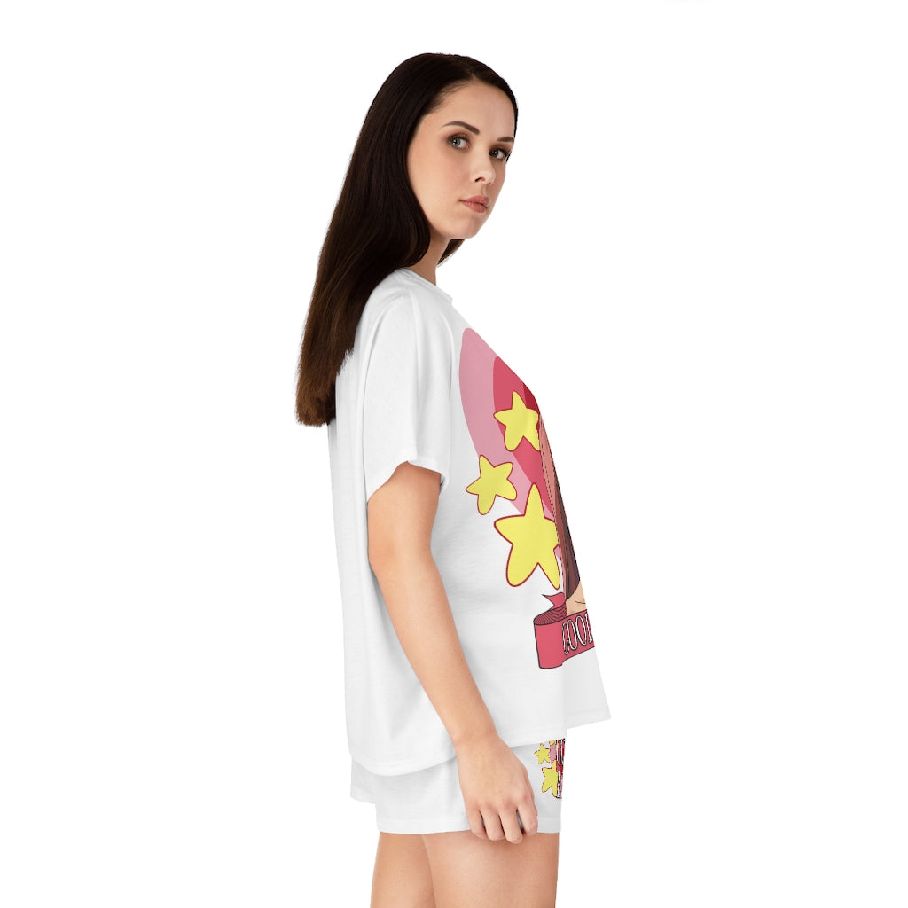 GOOD LOOT “Love Bunny” Women's Short Pajama Set (AOP)