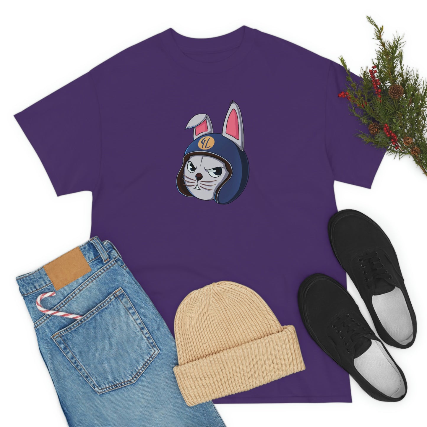 “Bunny Skyline” Unisex Heavy Cotton Tee