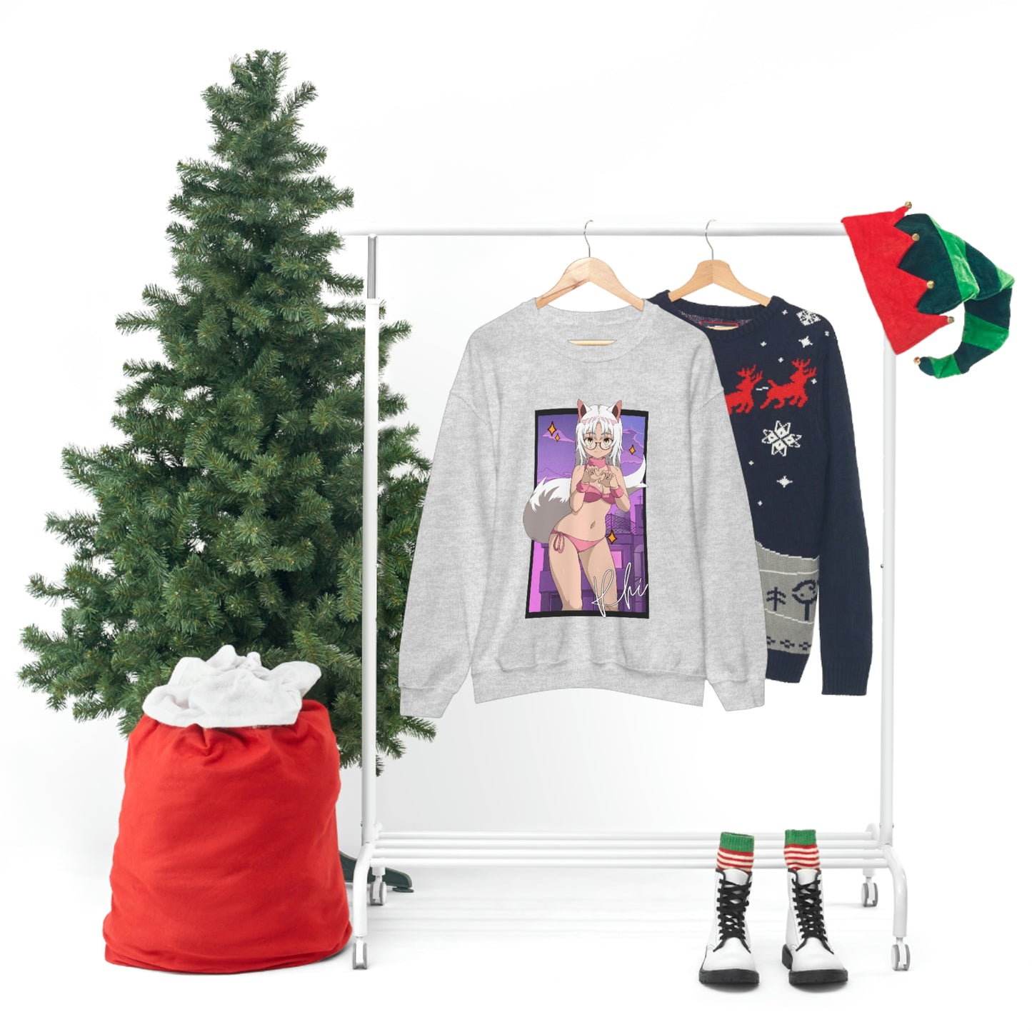 “UWU Rhi” Unisex Heavy Blend™ Crewneck Sweatshirt