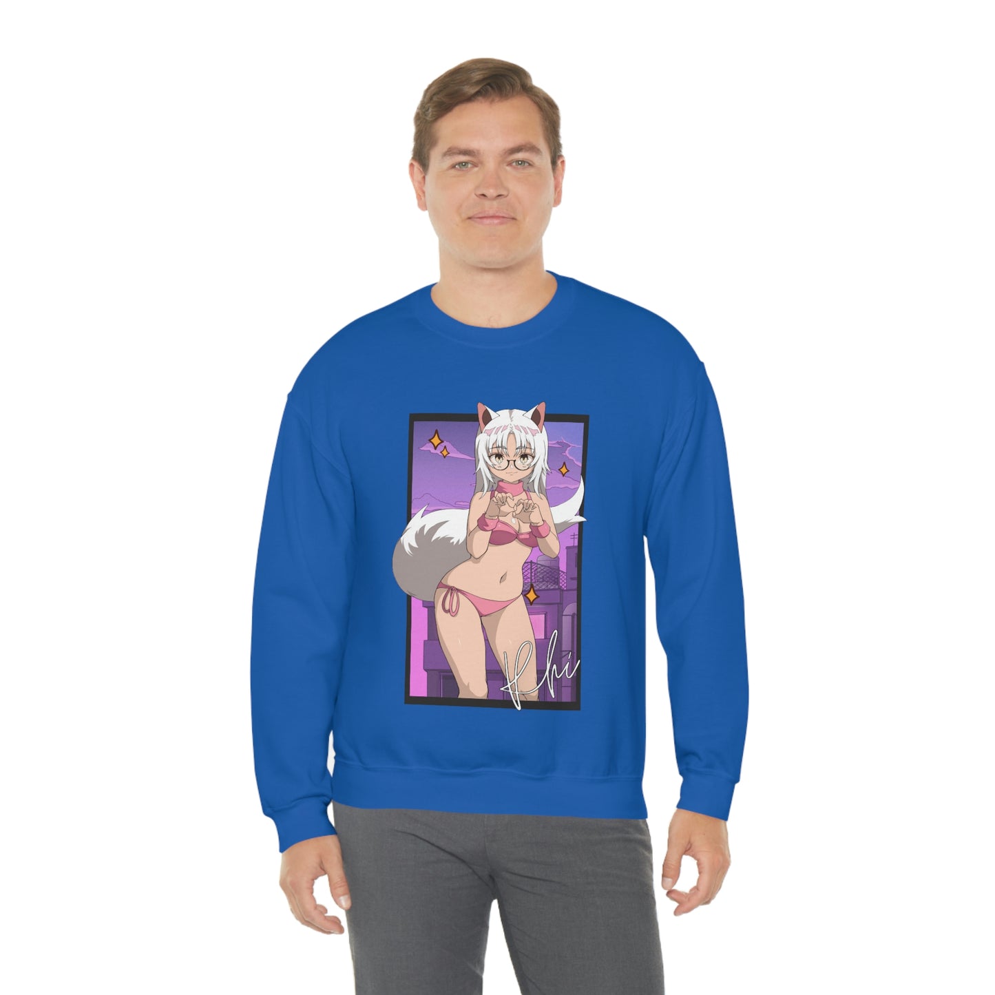 “UWU Rhi” Unisex Heavy Blend™ Crewneck Sweatshirt