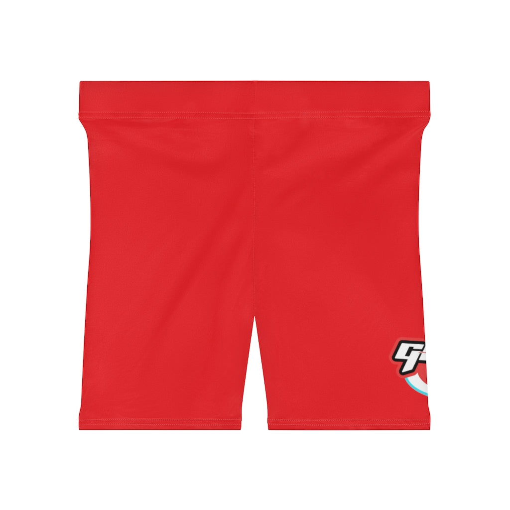 “Good Loot Logo” Red Women's Biker Shorts