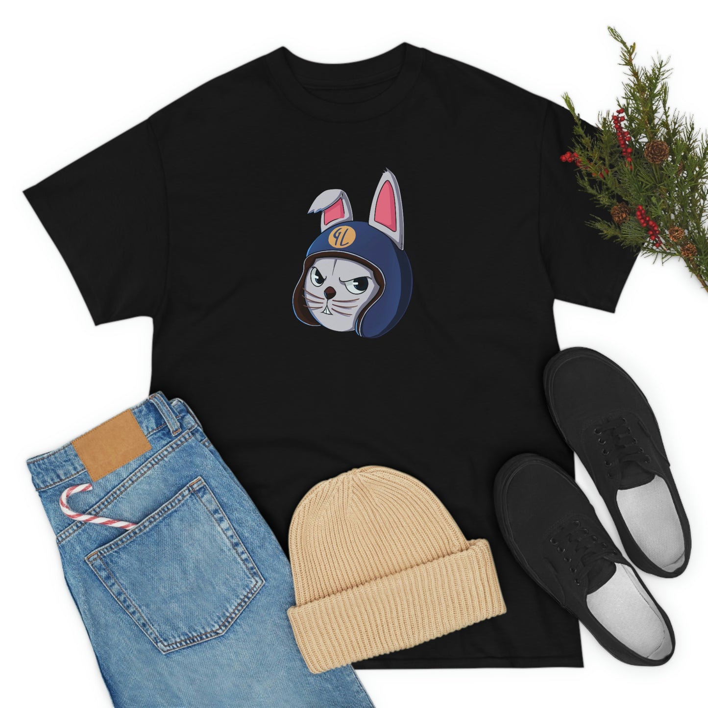 “Bunny Skyline” Unisex Heavy Cotton Tee