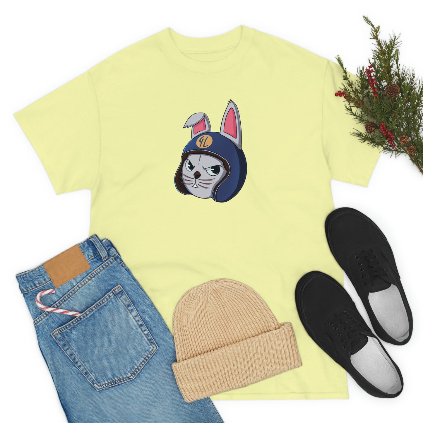 “Bunny Skyline” Unisex Heavy Cotton Tee