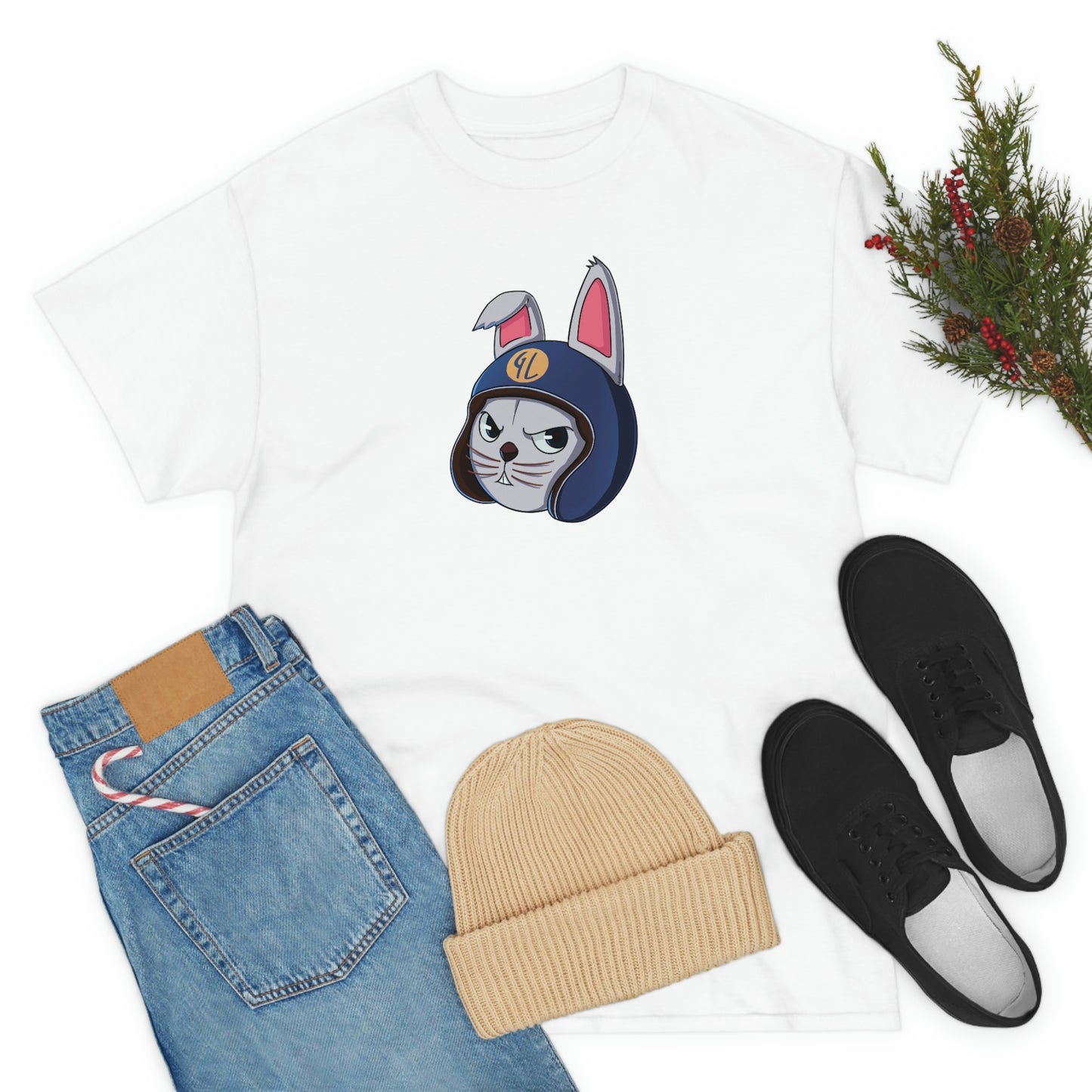 “Bunny Skyline” Unisex Heavy Cotton Tee