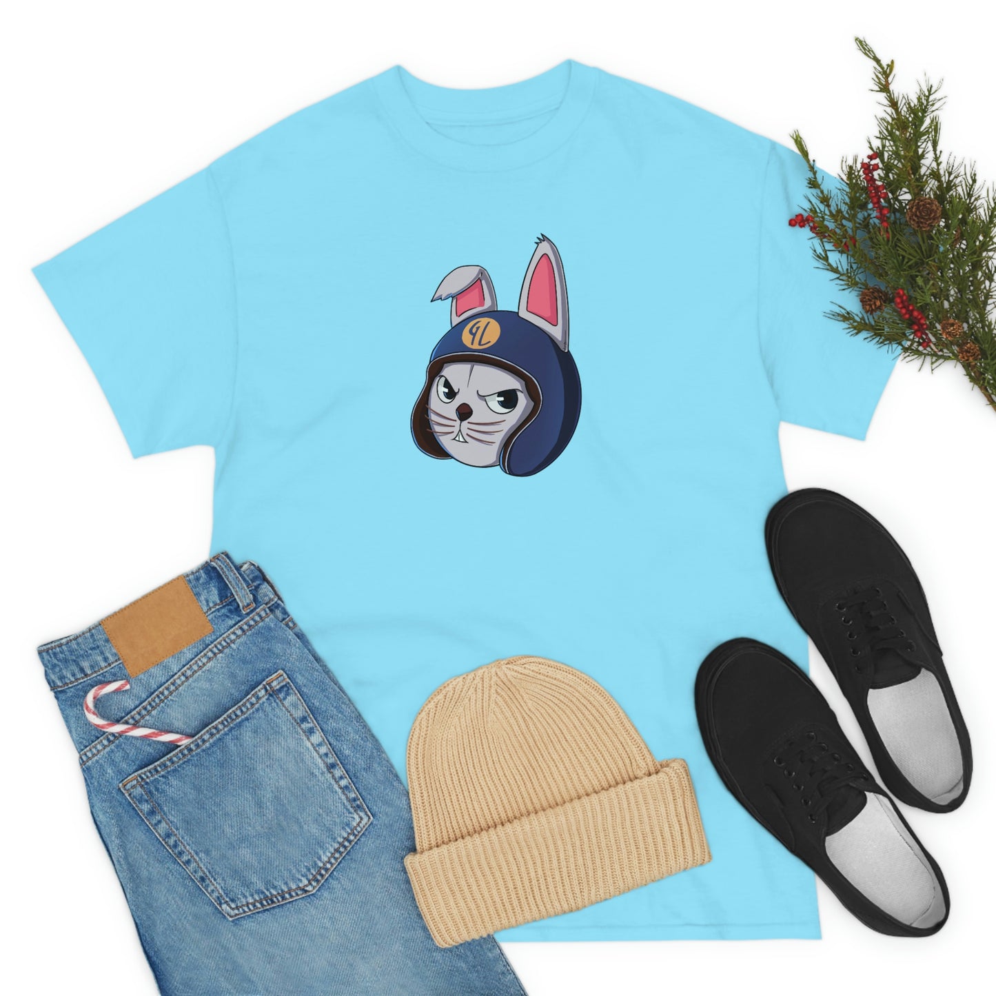 “Bunny Skyline” Unisex Heavy Cotton Tee