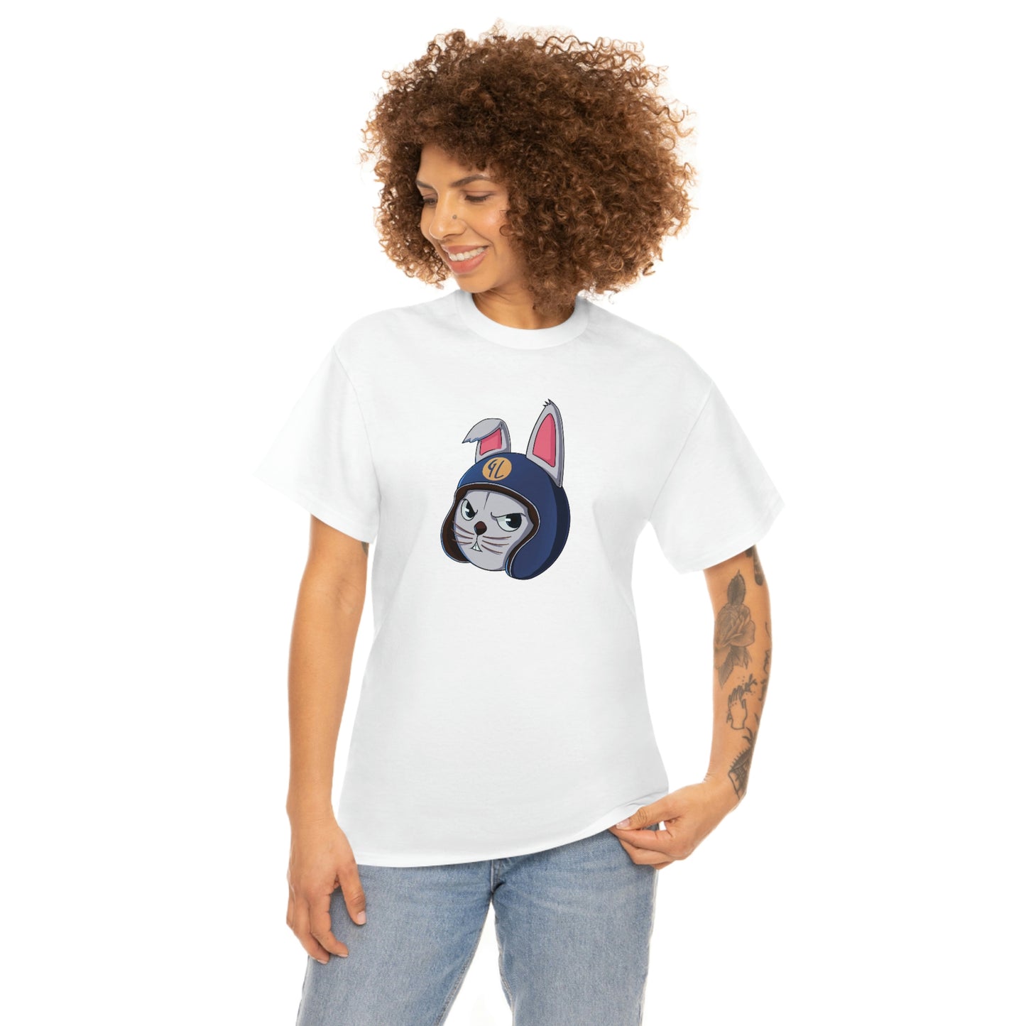 “Bunny Skyline” Unisex Heavy Cotton Tee