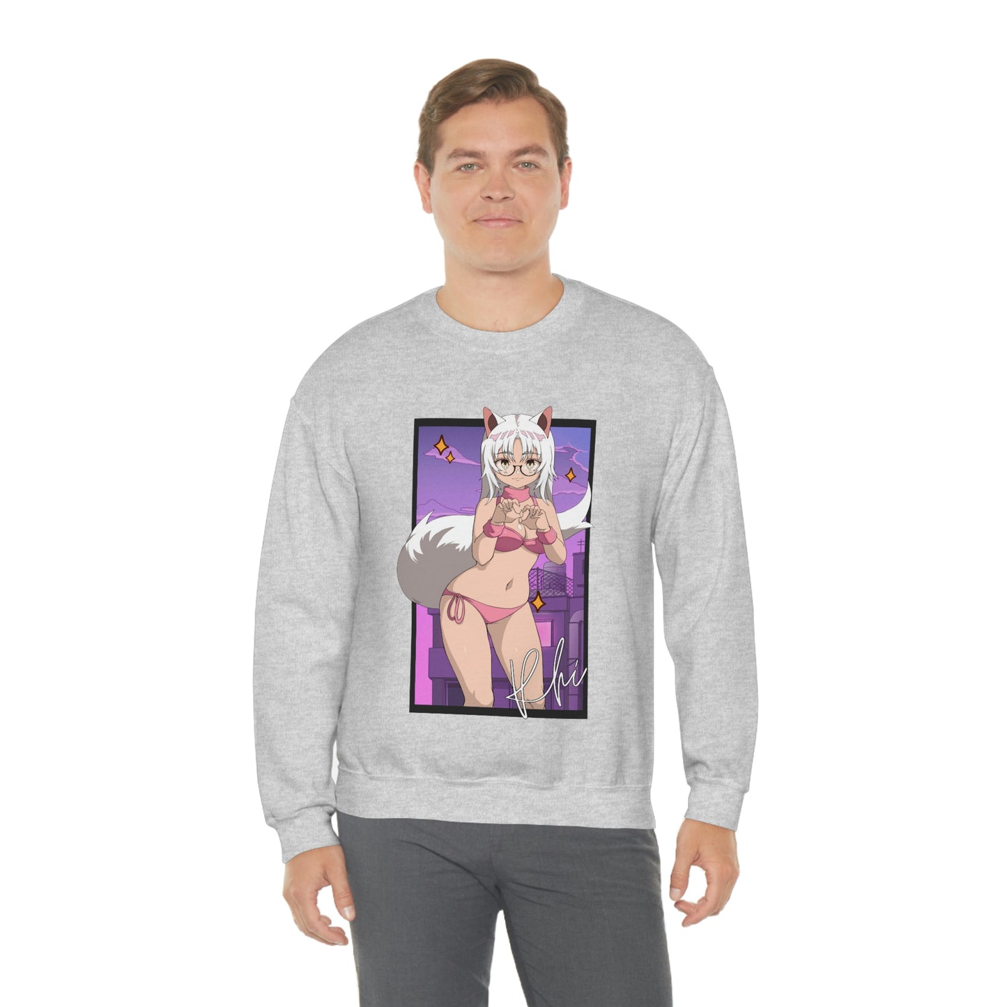 “UWU Rhi” Unisex Heavy Blend™ Crewneck Sweatshirt