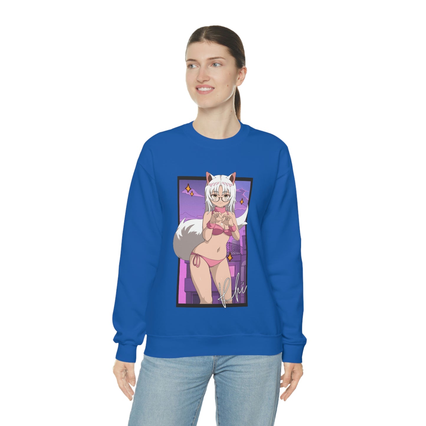 “UWU Rhi” Unisex Heavy Blend™ Crewneck Sweatshirt