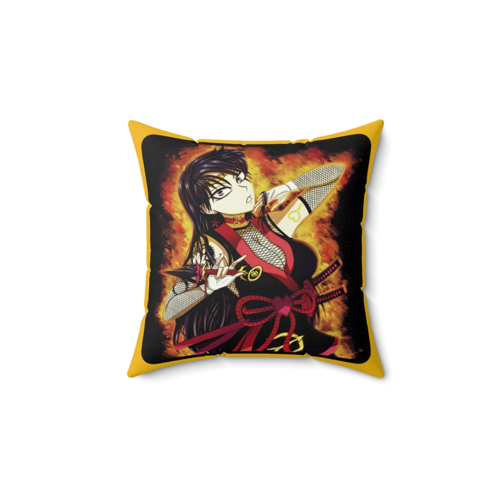 “Heart On Fire” Spun Polyester Square Pillow