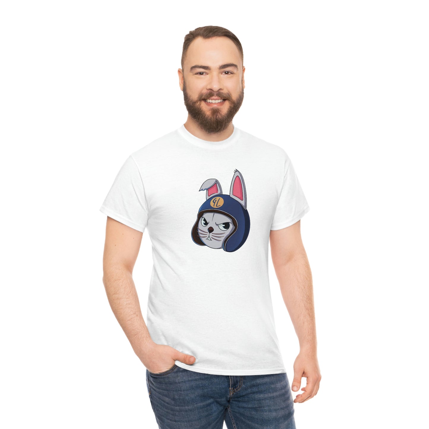 “Bunny Skyline” Unisex Heavy Cotton Tee